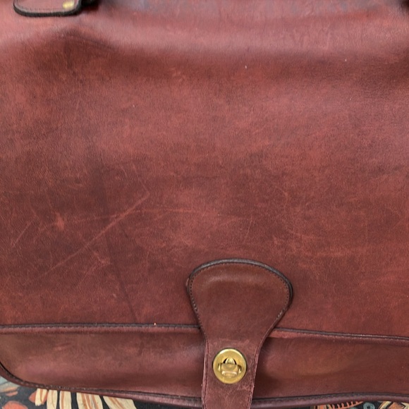 Vintage Coach Metropolitan Briefcase No213-5743 in Red Mahogany - Picture 4 of 15